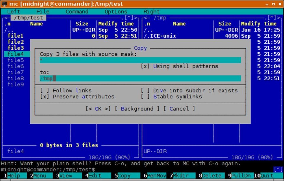 Midnight Commander • Mareos de un geek